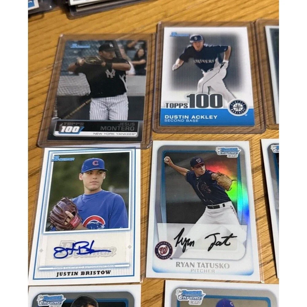 Bowman Chrome Baseball Prospect Autograph Relic Lot 49 Cards Seager Montero